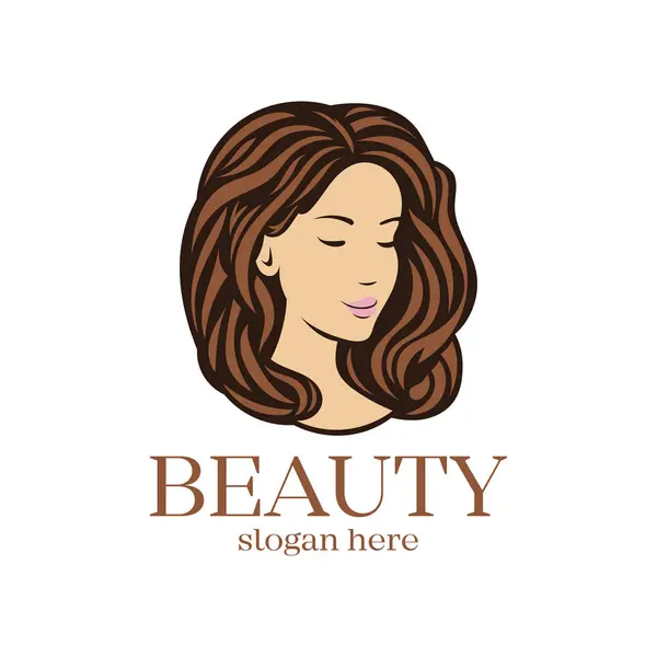 Logo beauty salon. Logo for women beauty salon. Vector illustration