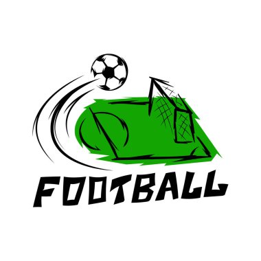 Futbol logosu, Futbol Logosu Tasarım Şablonları. Vektör Resimleri
