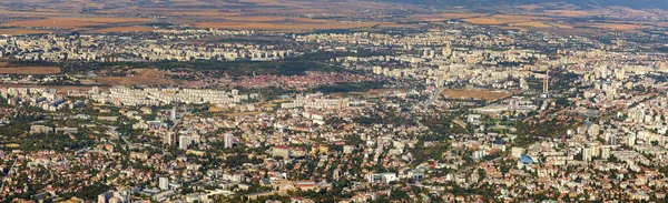 Impresionante Vista Aérea Ciudad Sofía Capital Bulgaria Vista Panorámica — Foto de Stock