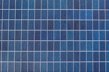 The surface of solar panels, horizontal orientation. Energy concept.
