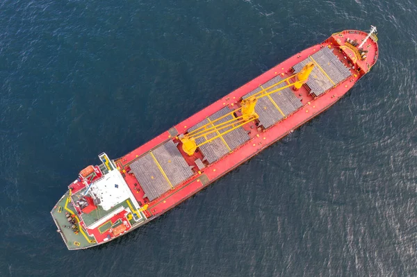 Luftaufnahme Von Frachtschiff Import Export Segeln — Stockfoto
