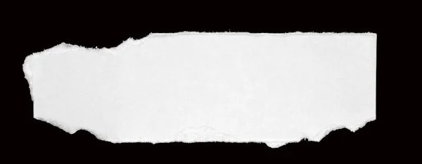 Белая Бумага Разорванная Сообщение Изолированные Черном Лицензионные Стоковые Фото