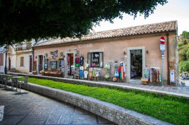 Savoca, Sicilya, İtalya - 09 Kasım 2023: Savoca, Sicilya Köyü, İtalya 