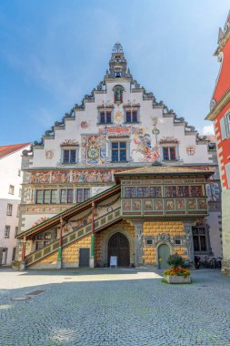 Lindau, Almanya - 21 Temmuz 2019: Lindau, Bavyera, Almanya