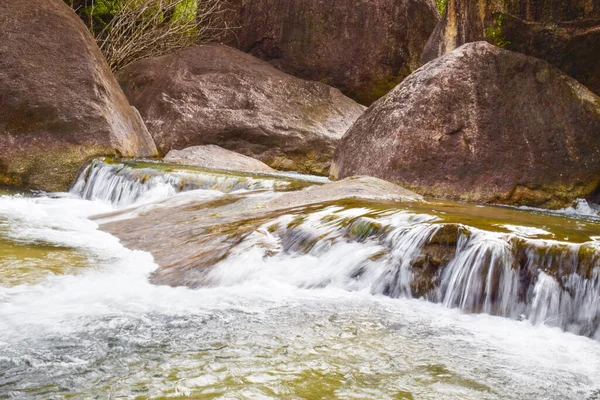 Wasserfall Schönheit Natur Und Felsen Südthailand — Stockfoto