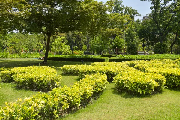 Dekoracje Ogrodowe Parku Ogrodowym Bangkok — Zdjęcie stockowe