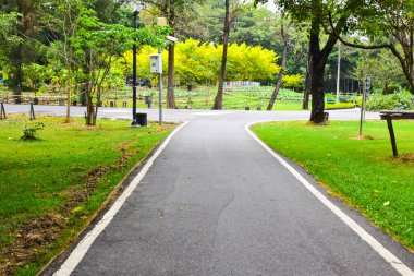 Chatuchak Park, Tayland 'da bisiklet yolları ve yürüyüş yolları