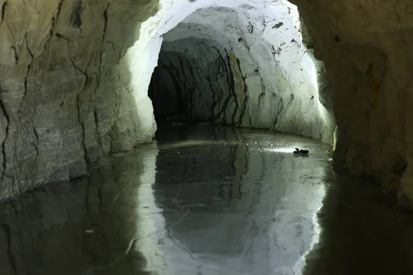 Tunnel Mine Speleo Mountains Darkness Adventures Speleostology — Foto de Stock
