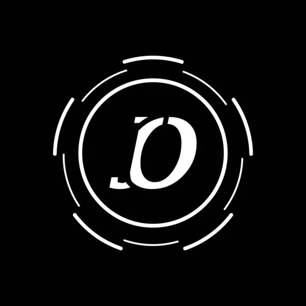 Carta Inicial Logo Design Letter Vetor Design Logotipo Criativo —  Vetores de Stock