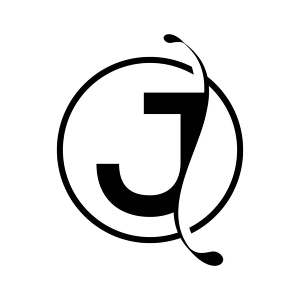 初始J标志设计向量模板 字母J标志设计 — 图库矢量图片