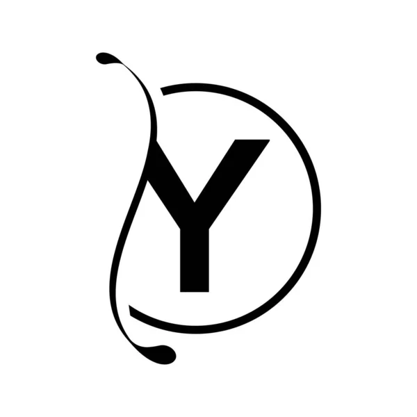 Modelo Inicial Vetor Projeto Logotipo Abstrato Carta Design Logotipo —  Vetores de Stock