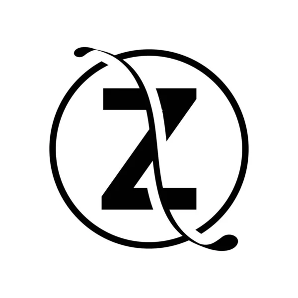 初期Zロゴデザインベクトルテンプレート アブストラクトレターZロゴデザイン — ストックベクタ