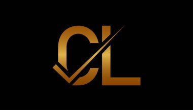 CL Harf Logo Tasarım Şablonu Vektörü. Yaratıcı harf CL logo kavramı.