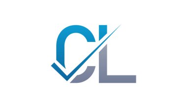 CL Harf Logo Tasarım Şablonu Vektörü. Yaratıcı harf CL logo kavramı.