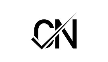 CN Harf Logo Tasarımı Şablon Vektörü. Yaratıcı harf CN logo kavramı.