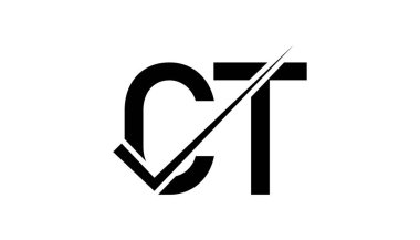 CT Harf Logo Tasarım Şablonu Vektörü. Yaratıcı baş harfler CT logosu kavramı.