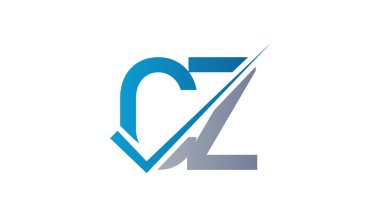 CZ Harf Logo Tasarım Şablonu Vektörü. Yaratıcı harf CZ logo kavramı.