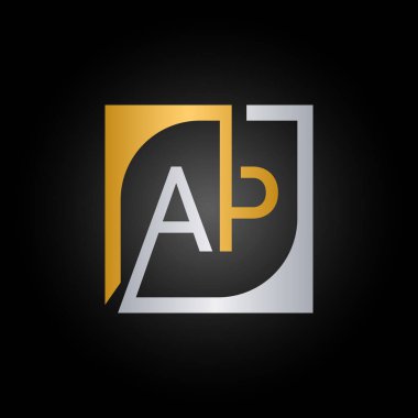 AP Logo Tasarım Şablonu Arkaplan Vektörü.