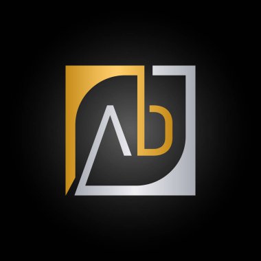 AD Logo Tasarım Şablonu Arkaplan Vektörü.