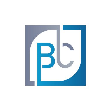 BC Logo Tasarım Şablonu Arkaplan Vektörü.