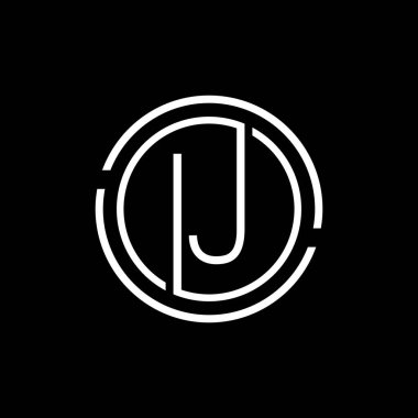 Lüks IJ logo tasarımı. Kraliyet premium harfi IJ logo tasarım vektör şablonu.