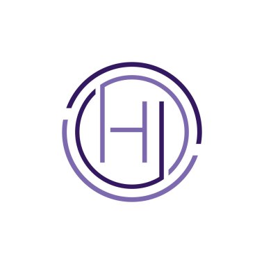 Lüks HI harfi logo tasarımı. Kraliyet premium harfi HI logo tasarım vektör şablonu.