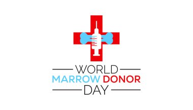 Dünya iliği bağış günü her yıl Eylül ayında gözlemlenir. Tatil konsepti arka planı, pankart, pankart, pankart tasarımı, Vektör illüstrasyon arka plan tasarımı.