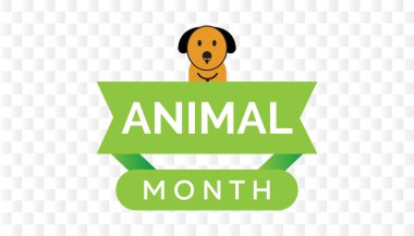 Dünya Hayvan Ayı her yıl ekim ayında gözlemlenir. Hayvan farkındalığı konsepti. arkaplan, pankart, panner şablon Vektör illüstrasyon tasarımı.