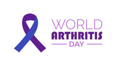 World Arthritis Day is observed every year on October. Medical Healthcare Awareness concept. background, placard, banner template Vector illustration design. clipart