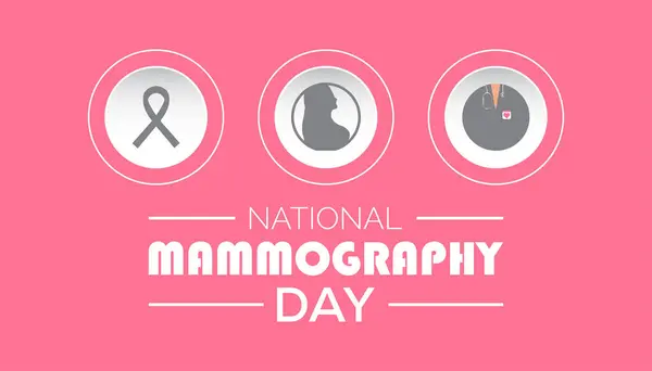 stock vector National Mammography Day is observed every year on October. Medical Healthcare Awareness concept. background, placard, banner template Vector illustration design.