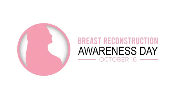 Göğüs estetiği her yıl Ekim ayında gözlemlenir. Tıbbi Sağlık Bilinci kavramı. arkaplan, pankart, panner şablon Vektör illüstrasyon tasarımı.