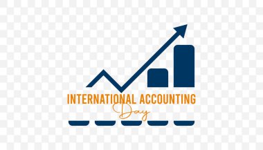 Uluslararası Muhasebe Günü her yıl 10 Kasım 'da kutlanır. Holydays farkındalık konsepti. arkaplan, pankart, panner şablon Vektör illüstrasyon tasarımı.