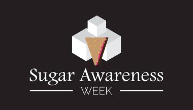 Ulusal Şeker Farkındalığı Haftası her yıl Kasım ayında gözlemlenir. Tıbbi Sağlık Bilinci kavramı. arkaplan, pankart, panner şablon Vektör illüstrasyon tasarımı.