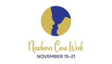 Newborn care week is observed every year on November. Medical Healthcare Awareness concept. background, placard, banner template Vector illustration design. clipart