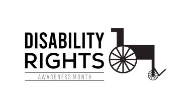 Engelli Hakları Bilinci her yıl Kasım ayında gözlemlenir. Tıbbi Sağlık Bilinci kavramı. arkaplan, pankart, panner şablon Vektör illüstrasyon tasarımı.