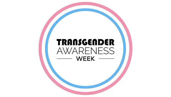 Transseksüel Farkındalık Haftası her yıl Kasım ayında kutlanır. Tıbbi Sağlık Bilinci kavramı. arkaplan, pankart, panner şablon Vektör illüstrasyon tasarımı.