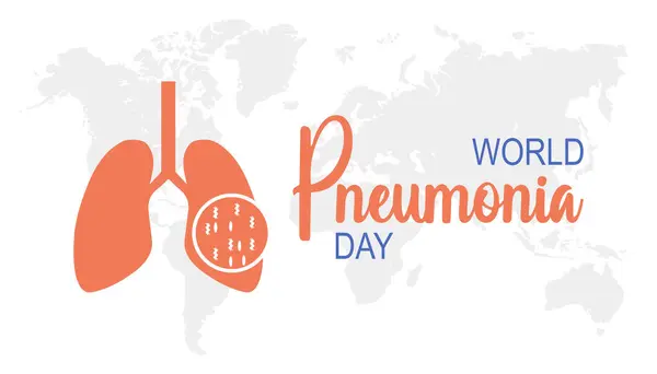 stock vector World Pneumonia Day is observed every year on November. Medical Healthcare Awareness concept. background, placard, banner template Vector illustration design.