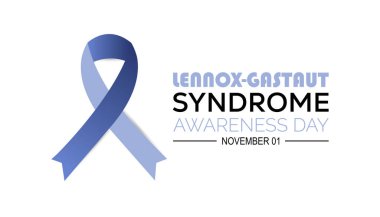 Uluslararası Lennox Gastaut Sendromu Farkındalık Günü her yıl Kasım ayında kutlanır. Tıbbi Sağlık Bilinci kavramı. arkaplan, pankart, panner şablon Vektör illüstrasyon tasarımı.