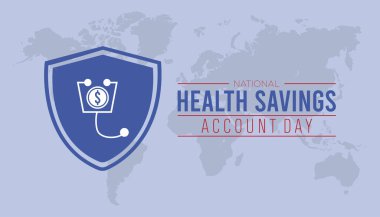 National Health Savings Account Day is observed every year on December. Medical Healthcare Awareness concept. background, placard, banner template Vector illustration design.