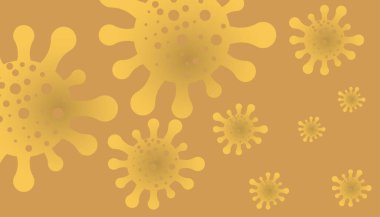 Pankart, tebrik kartı, poster, baskılar, sosyal medya postası, broşür, arka planı olan tişört için Virüs Vektörü arkaplan tasarımı.