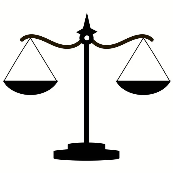 Κλίμακα Δικαιοσύνης Επίπεδη Εικονίδιο Για Εφαρμογές Και Ιστοσελίδες Διάνυσμα — Διανυσματικό Αρχείο