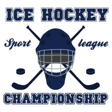 Hokey spor oyun grafik tasarım, vektör çizim