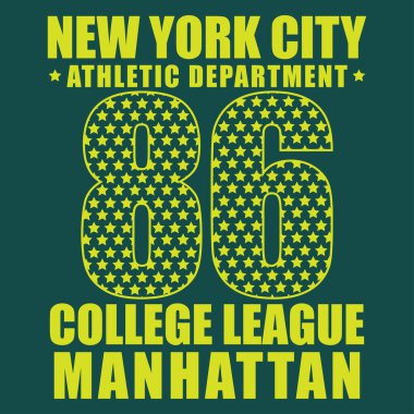 Sayı spor tipografisi, tişört grafikleri, poster, baskı, afiş, broşür kartpostal illüstrasyonu