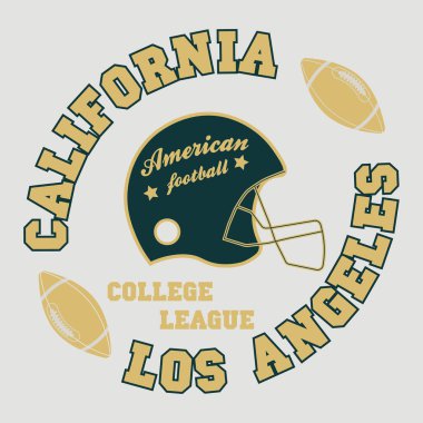 Üniversite takımının sloganı Amerikan Futbol Ligi 'nin kask illüstrasyonudur.