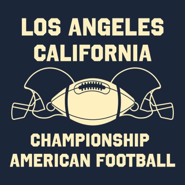 Kolej atletik Amerikan futbol şampiyonası. Vektör yazdırma ekibi