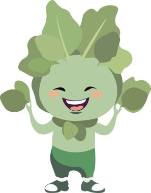 Tatlı, neşeli kuş, yeşillikler