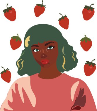 hip-hop tarzında bir rapçinin parlak kız arkadaşı.