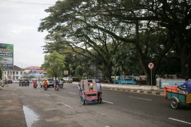 Barselona şehrinin sokak manzarası