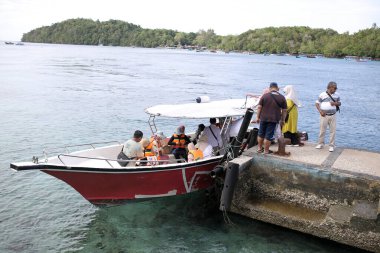 Hint Okyanusu 'ndaki küçük Bori Adası.