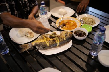 Sebzeli balık ve pilav